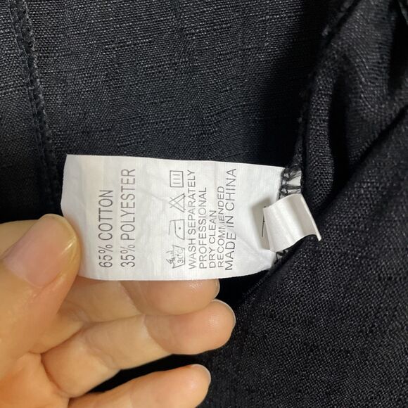 Basic Black Jumpsuit Pockets Size Small Adjustable Straps - Picture 9 of 9